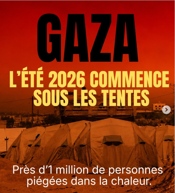 GAZA : l’été commence sous les tentes !