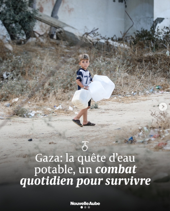 GAZA : L’accès à l’eau potable reste extrêmement difficile