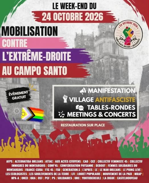 MOBILISONS NOUS CONTRE L&rsquo;EXTRÊME DROITE le 24-10-2026 !