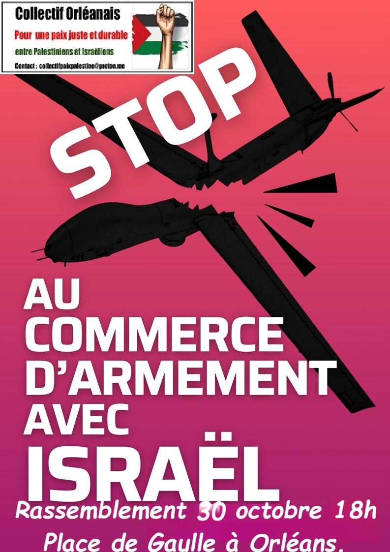 Orléans rassemblement vendredi 30 octobre 18h Place de Gaulle